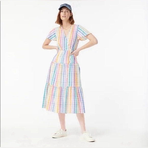 J. Crew Faux Wrap Dress - Picture 1 of 5